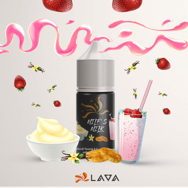 E-LIQUIDE DIY MILFS MILK 30ML- LAVA LAVA - 1