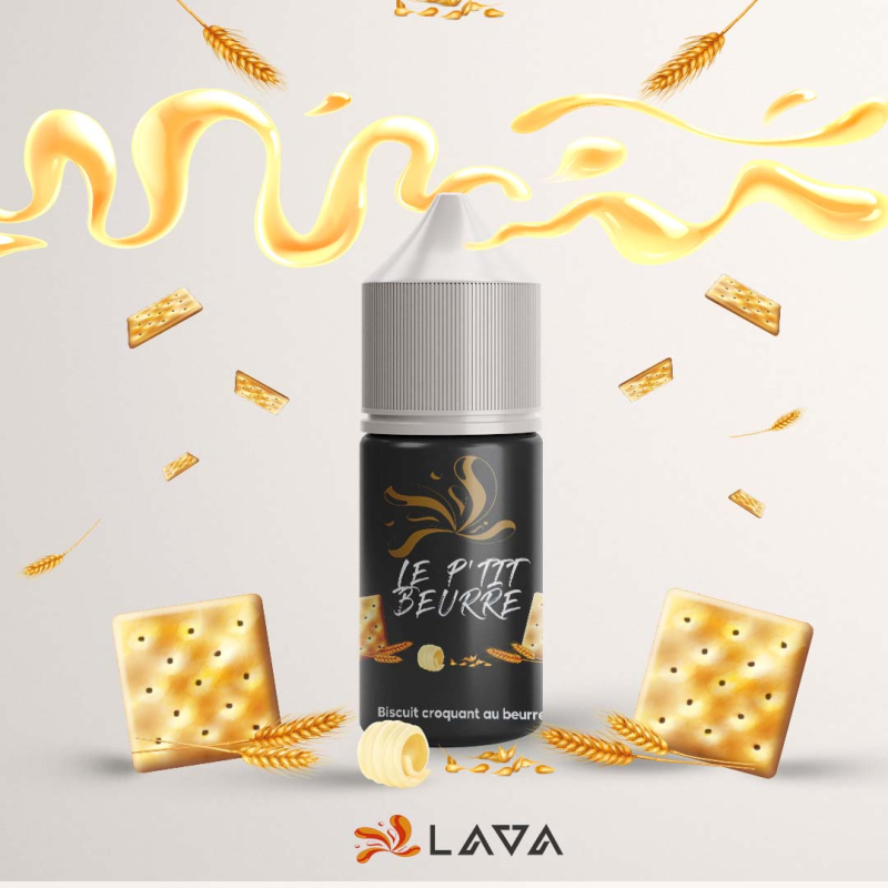 E-LIQUIDE DIYLE P'TIT BEURRE  30ML - LAVA LAVA - 1