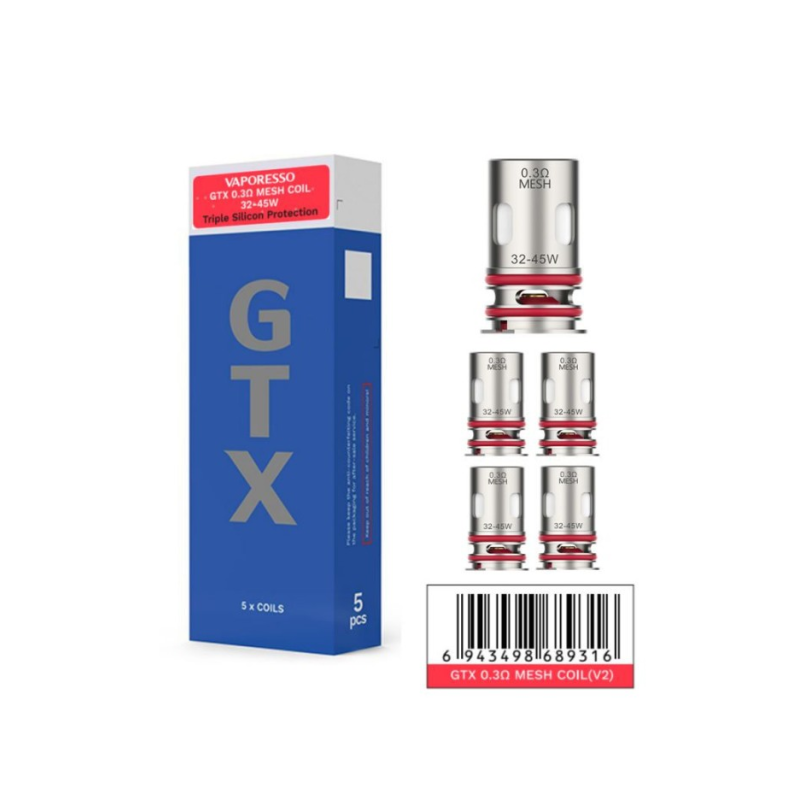 RÉSISTANCES GTX (X5) VAPORESSO