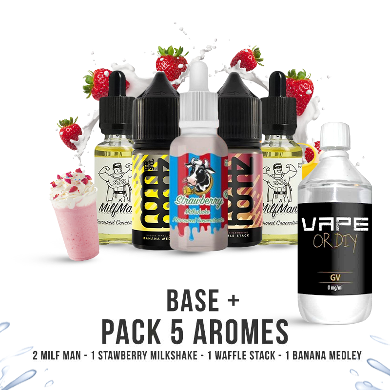 PACK 5 AROME + 1L BASE ECO VAPE - 1