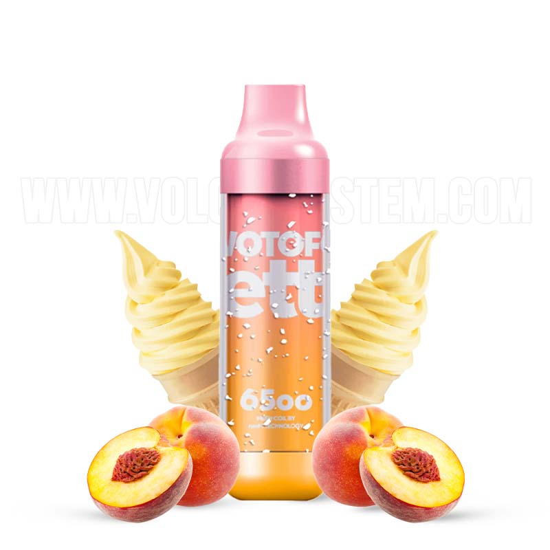 PEACH ICE CREAM  ZETTA 6500PUFFS - WOTOFO Wotofo - 1