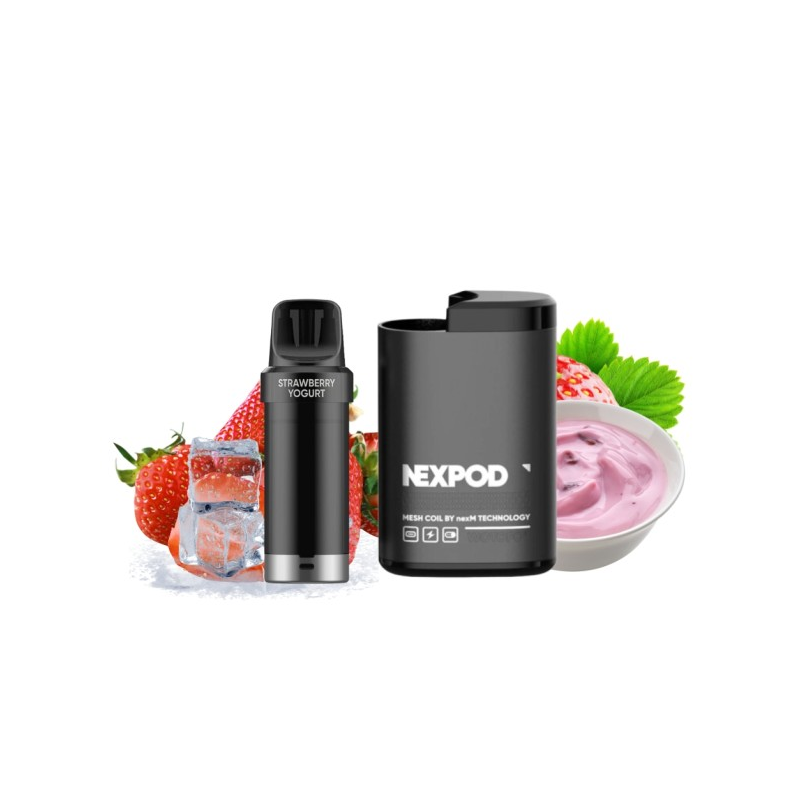 STRAWBERRY YAHOURT KIT nexPOD 5000PUFFS - WOTOFO Wotofo - 1